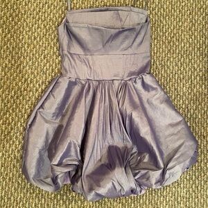 Windsor Shimmery Lavender Strapless Bubble Dress